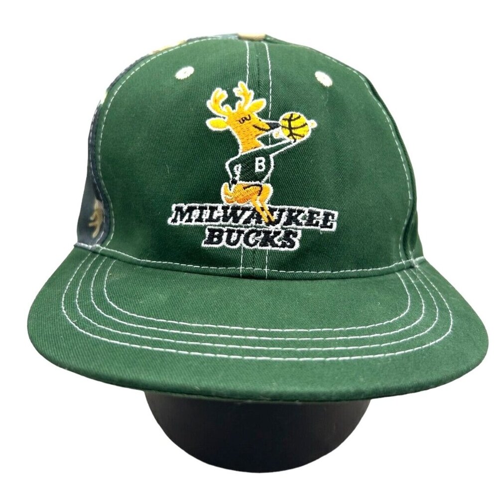 Sky High‎ Milwaukee Bucks Green Cap Hat BMO Marques Johnson Number 8 Adjustable
